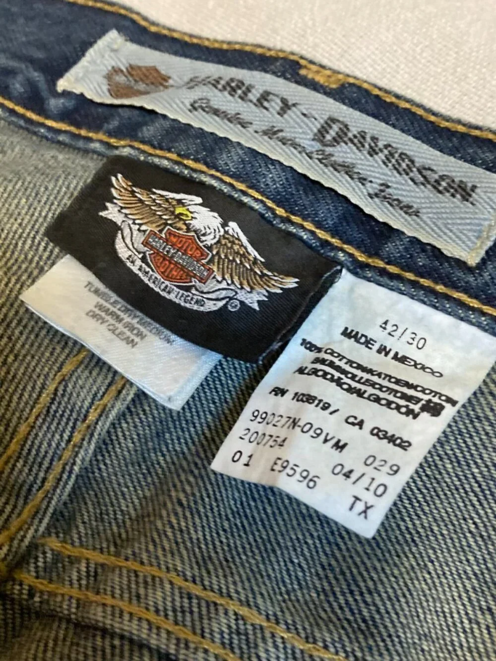 2 pair one price, Harley Davidson branded mens jeans 46x30